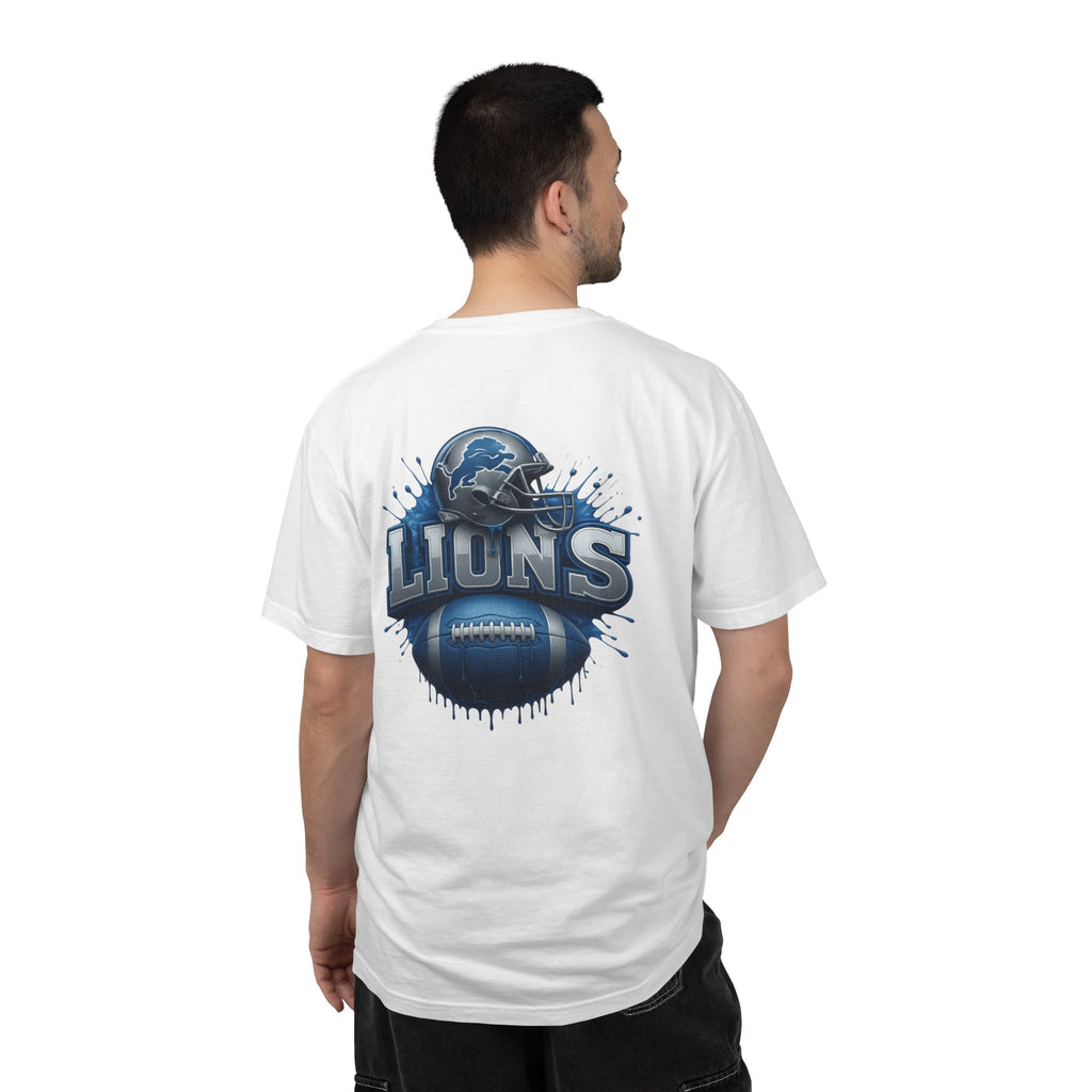 Football Graphic T-Shirt — Helmet & Ball Back Print