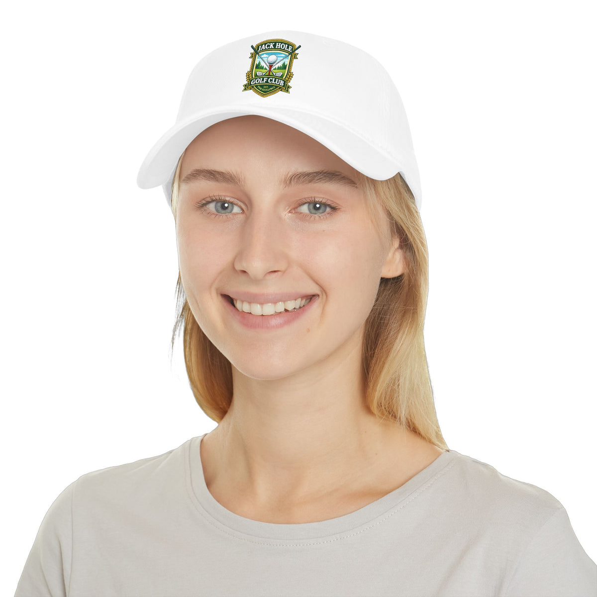 Jack Hole Golf Club crest Baseball Cap | embroidered golf logo
