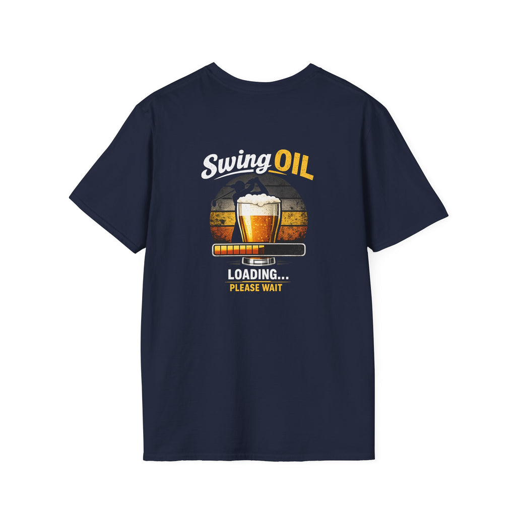 Swing Oil Company T-Shirt | Vintage Brewery Logo, Beer Glass Illustration