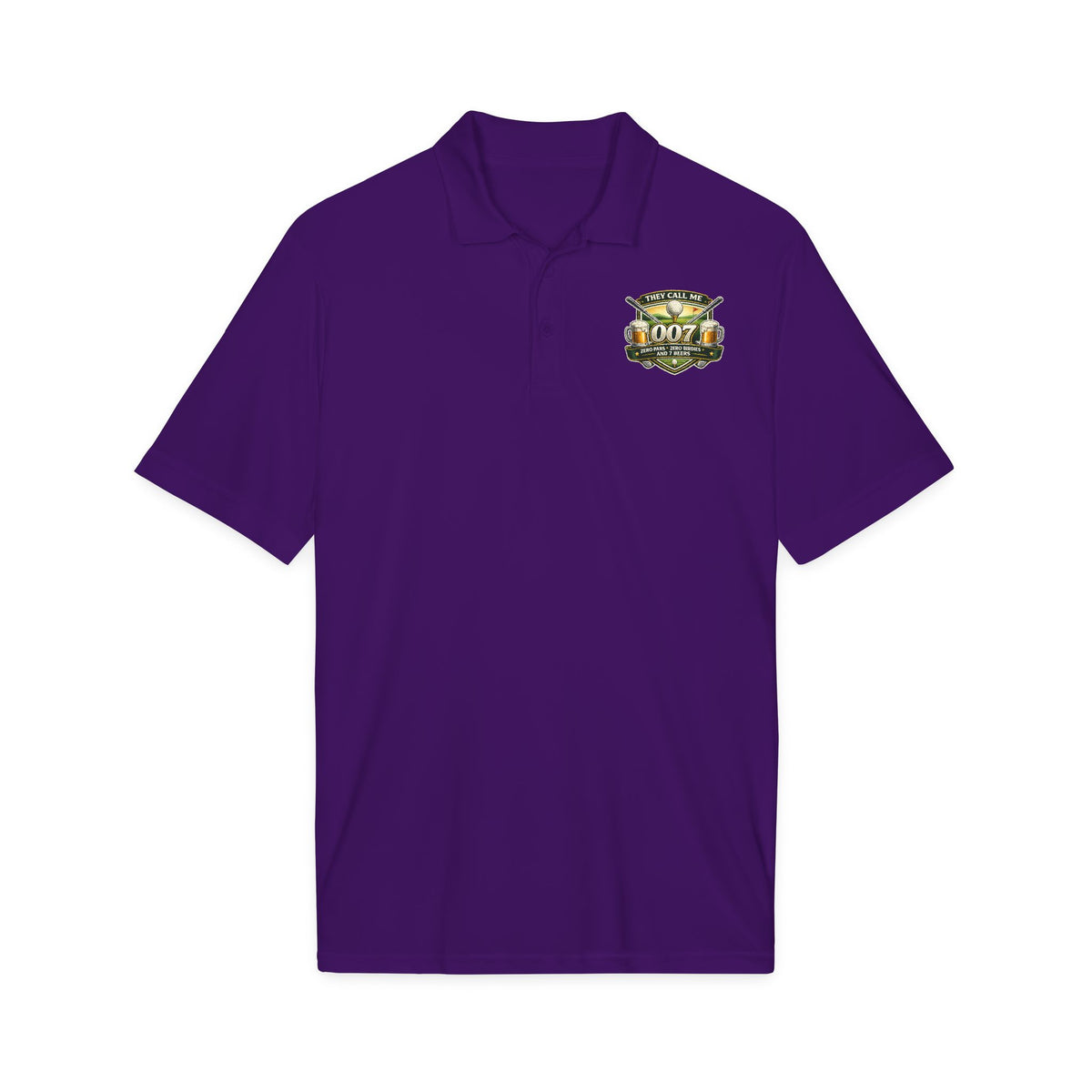 007 Racing Shield Polo — Lightweight Logo Golf & Team Polo