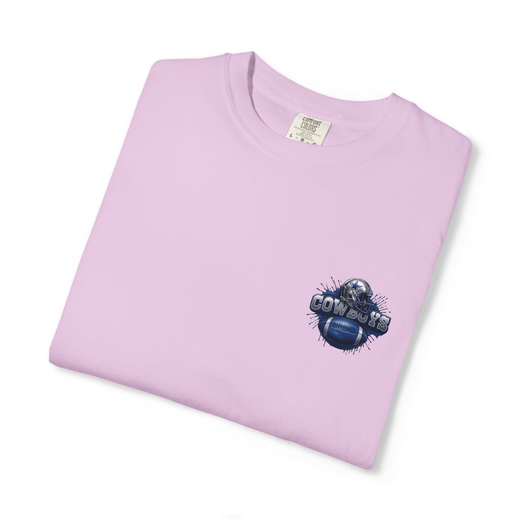 Dallas Cowboys Football T-Shirt — Team Helmet & Ball Logo Tee