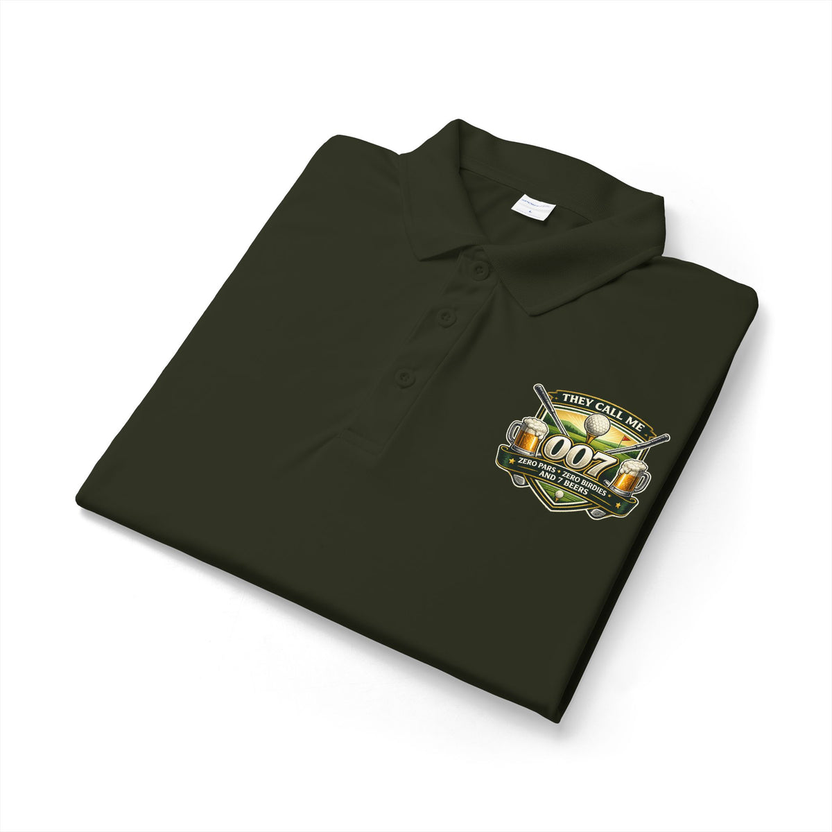 007 Racing Shield Polo — Lightweight Logo Golf & Team Polo