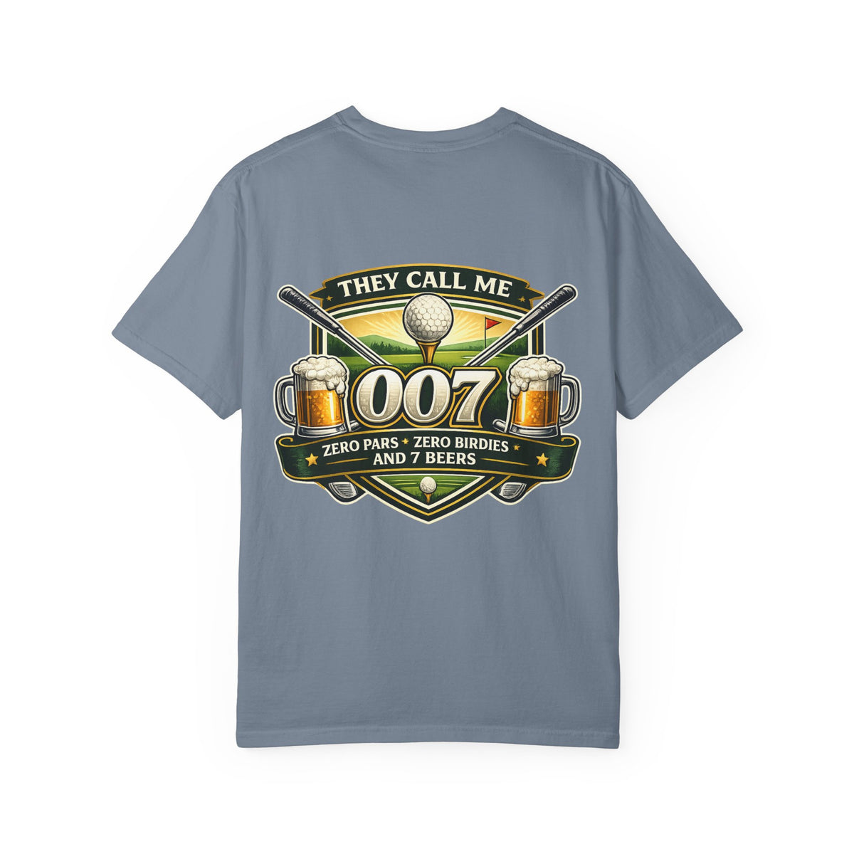 Golf They Call Me 007 T-Shirt — Funny Golfing Shirt with Beer Graphic