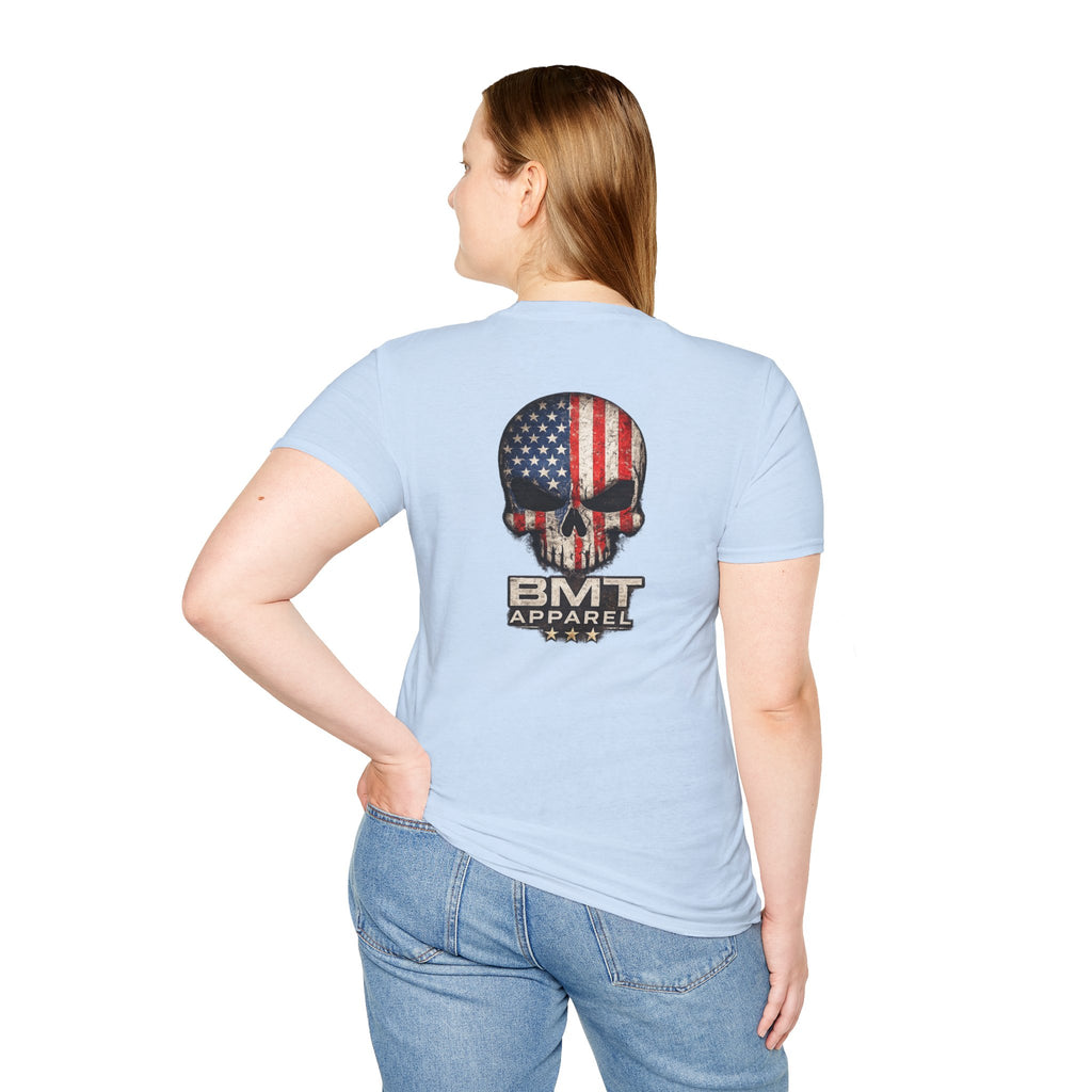 American Flag Skull T-Shirt | BMT Apparel