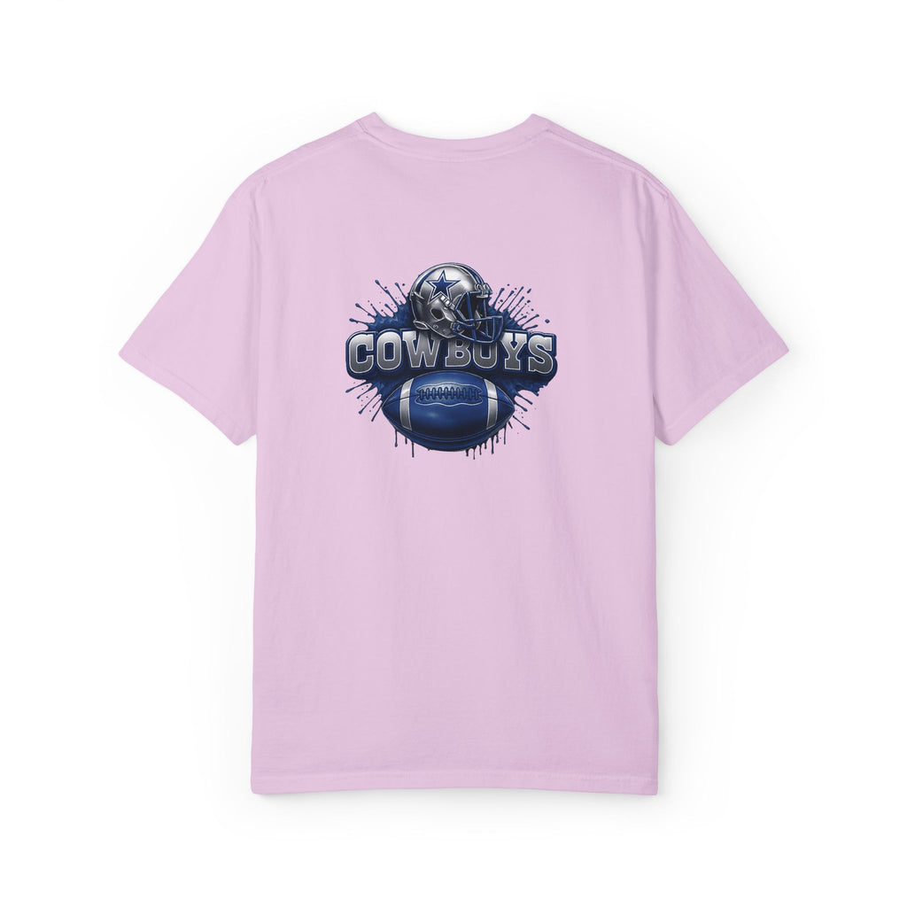 Dallas Cowboys Football T-Shirt — Team Helmet & Ball Logo Tee