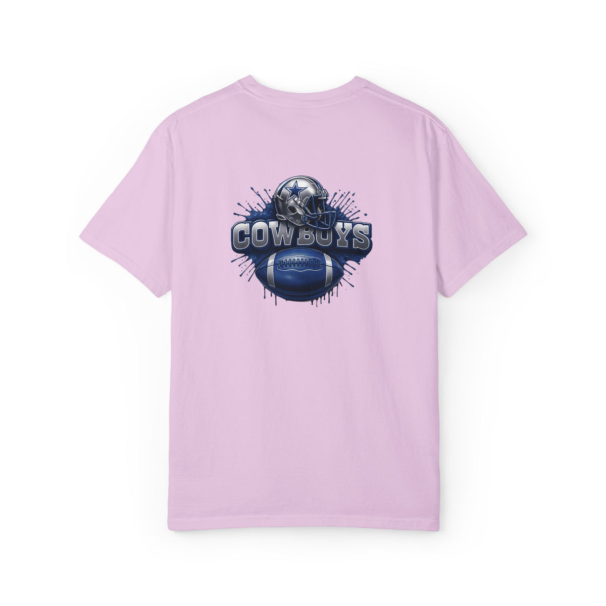 Dallas Cowboys Football T-Shirt — Team Helmet & Ball Logo Tee