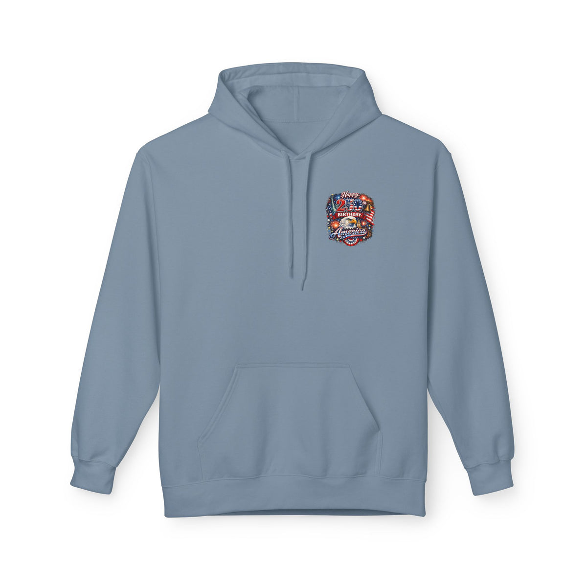 Land of the Free Because of the Brave Hoodie | American Flag Soldiers