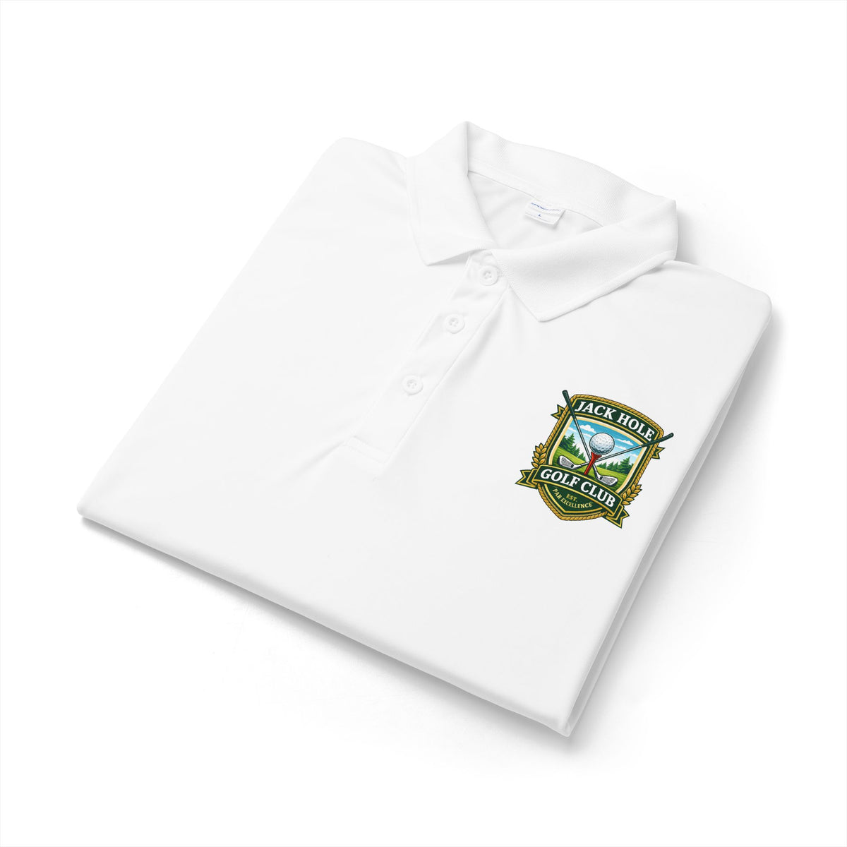Shoreline Crest Logo Polo | Embroidered Golf Club Crest