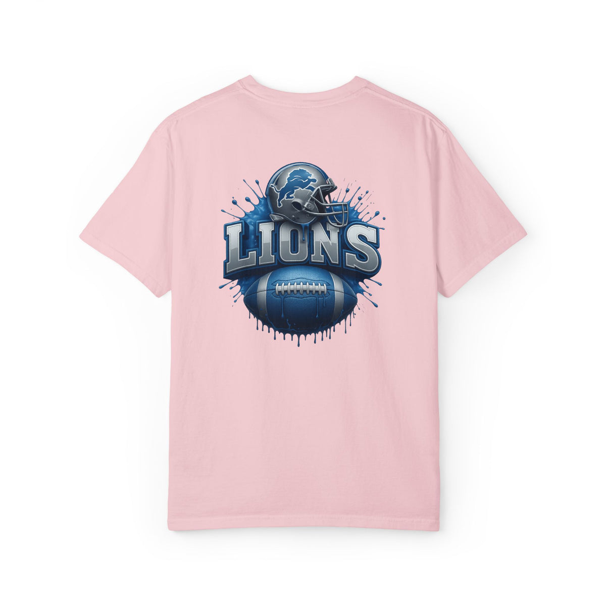Football Graphic T-Shirt — Helmet & Ball Back Print