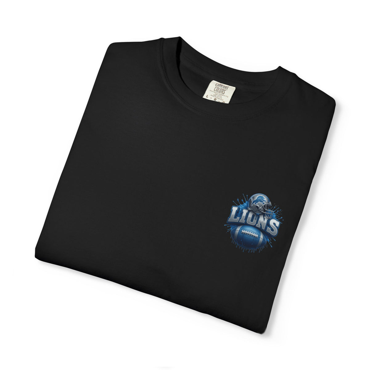 Football Graphic T-Shirt — Helmet & Ball Back Print