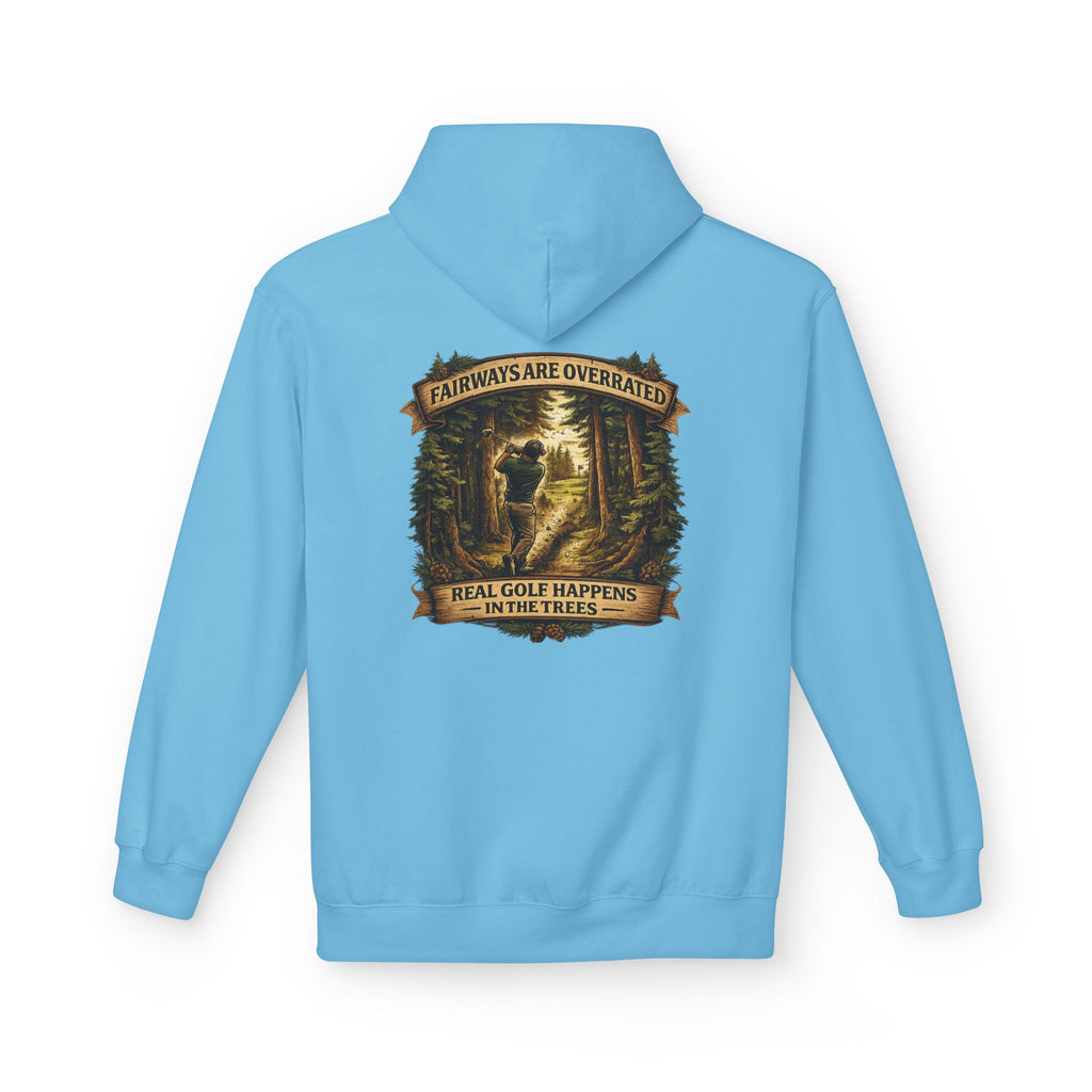Fairways are Overrated Illustration Hoodie | 'Fairways Are Overrated' Woodland Golf Design