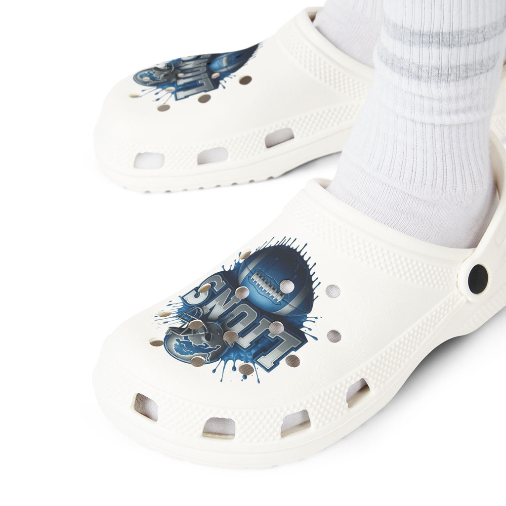 Lions Graphic EVA Foam Clogs — Lightweight Casual Slip-On Shoes