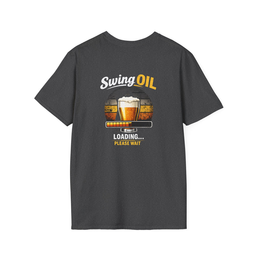 Swing Oil Company T-Shirt | Vintage Brewery Logo, Beer Glass Illustration