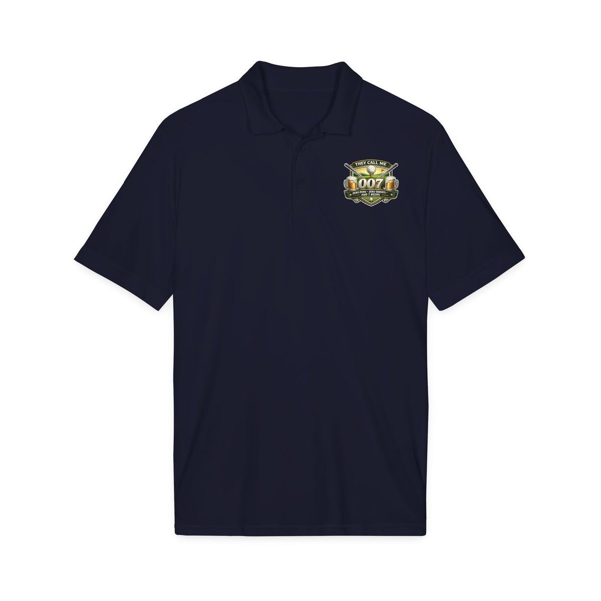007 Racing Shield Polo — Lightweight Logo Golf & Team Polo