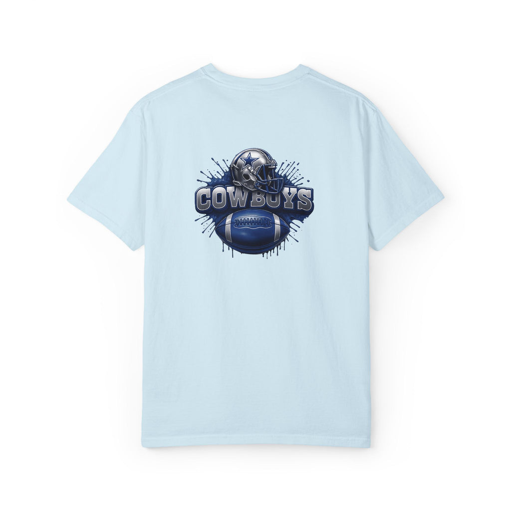 Dallas Cowboys Football T-Shirt — Team Helmet & Ball Logo Tee