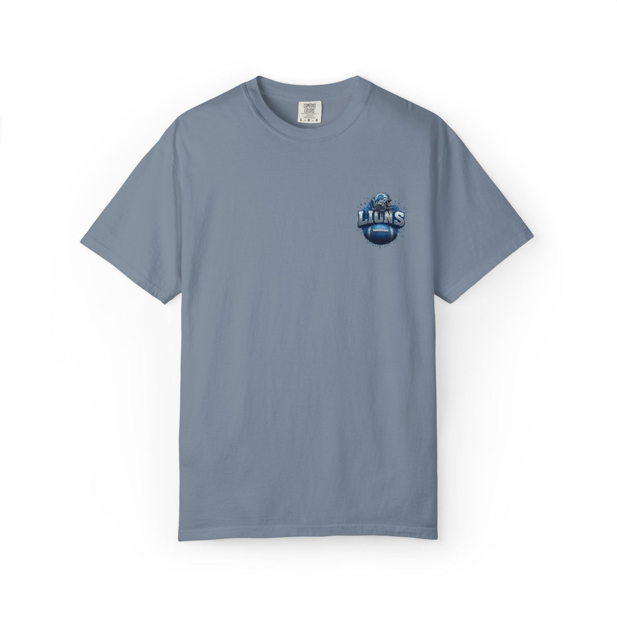 Football Graphic T-Shirt — Helmet & Ball Back Print