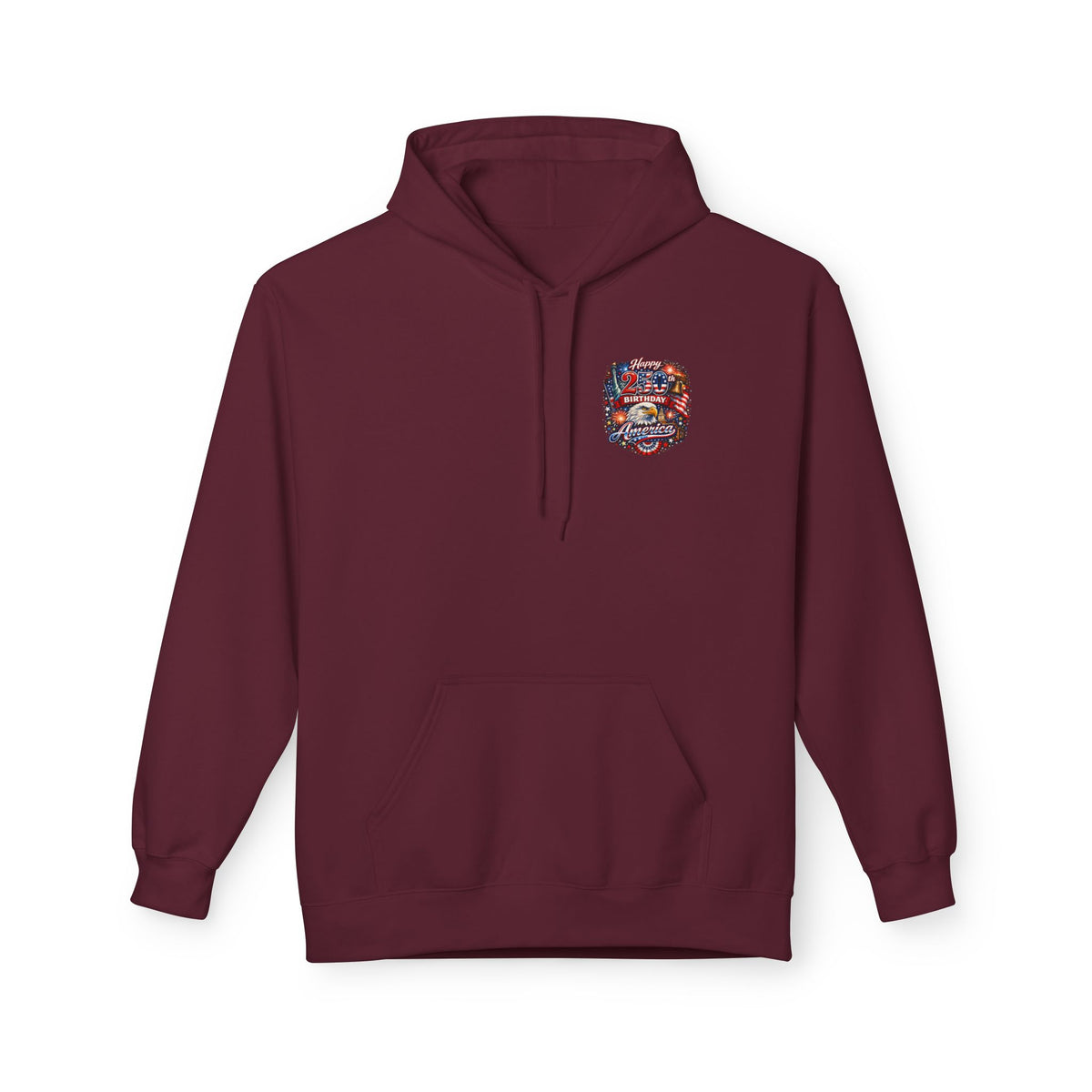 Military Memorial Cross Hoodie | Flag, Helmet & Boots Patriotic Design