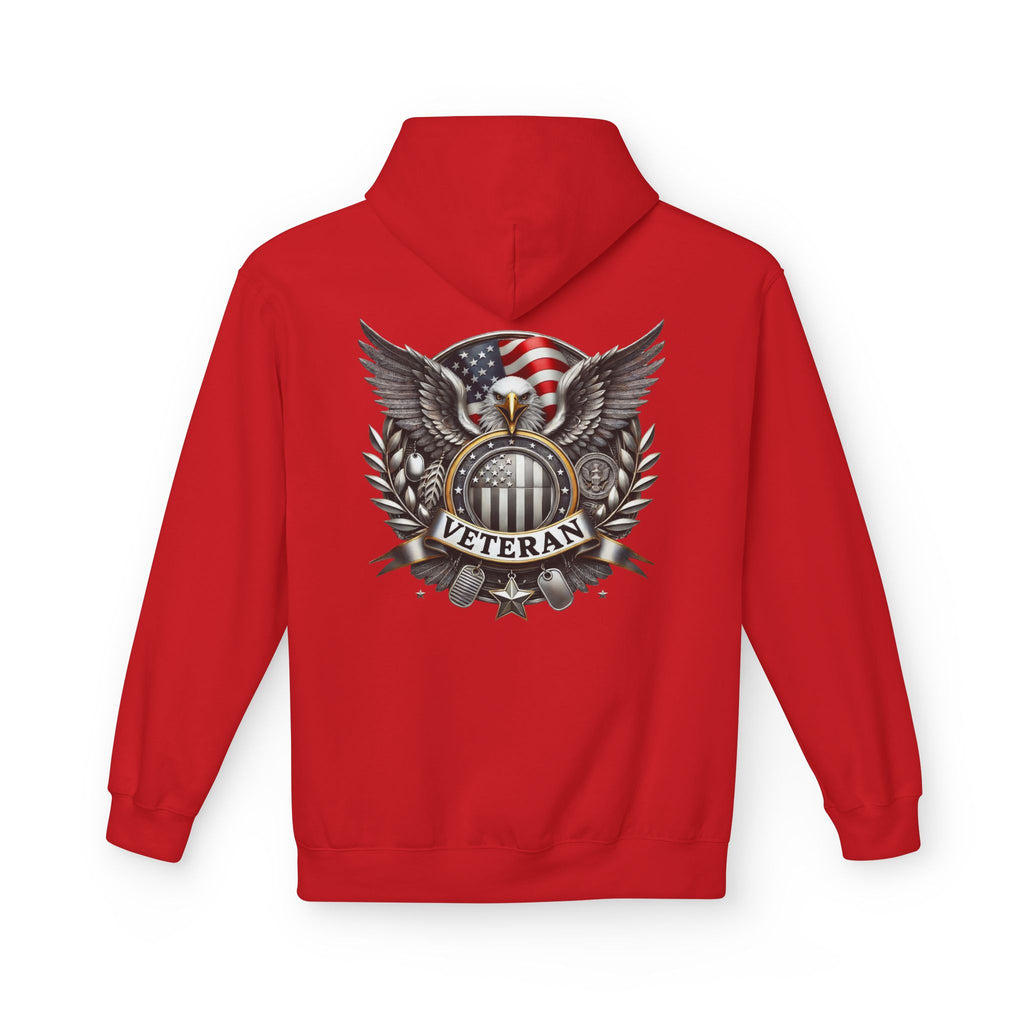 American Flag Eagle Veteran Hoodie | Patriotic Military Emblem