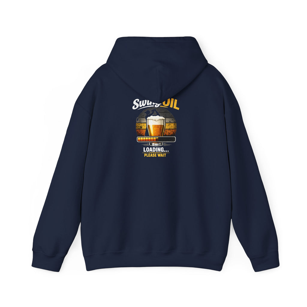 Swing Oil Logo Hoodie | Brewery Pint Graphic, Vintage Taproom Emblem