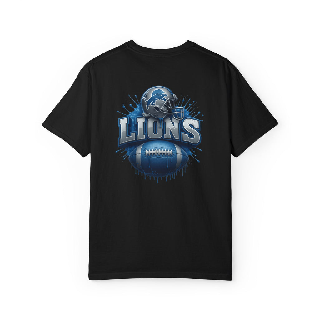 Football Graphic T-Shirt — Helmet & Ball Back Print