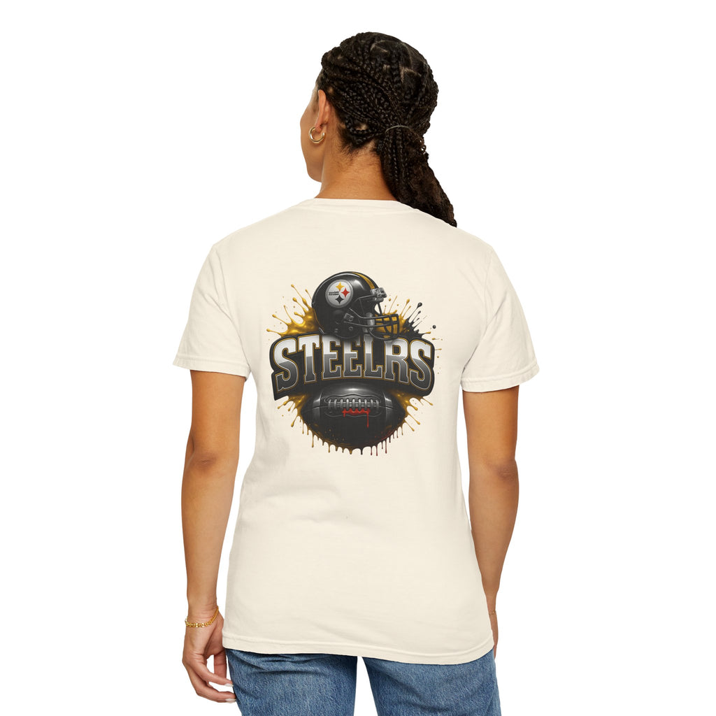 Steelers Graphic T-Shirt — Retro Helmet & Splash Logo
