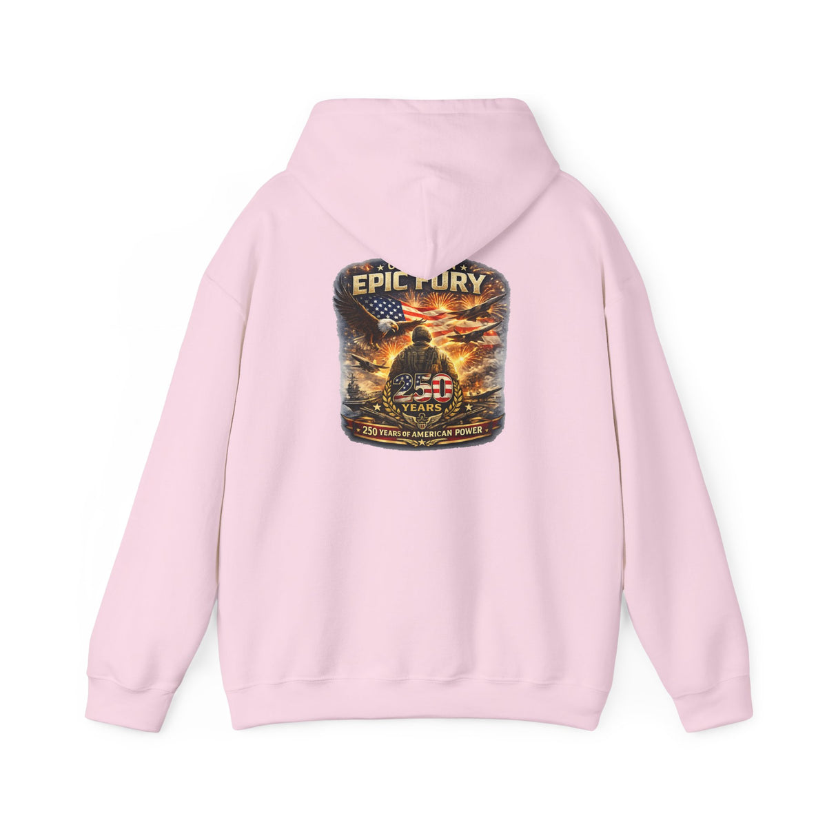 Epic Fury Soldier Helmet Hoodie | Military Memorial, American Flag