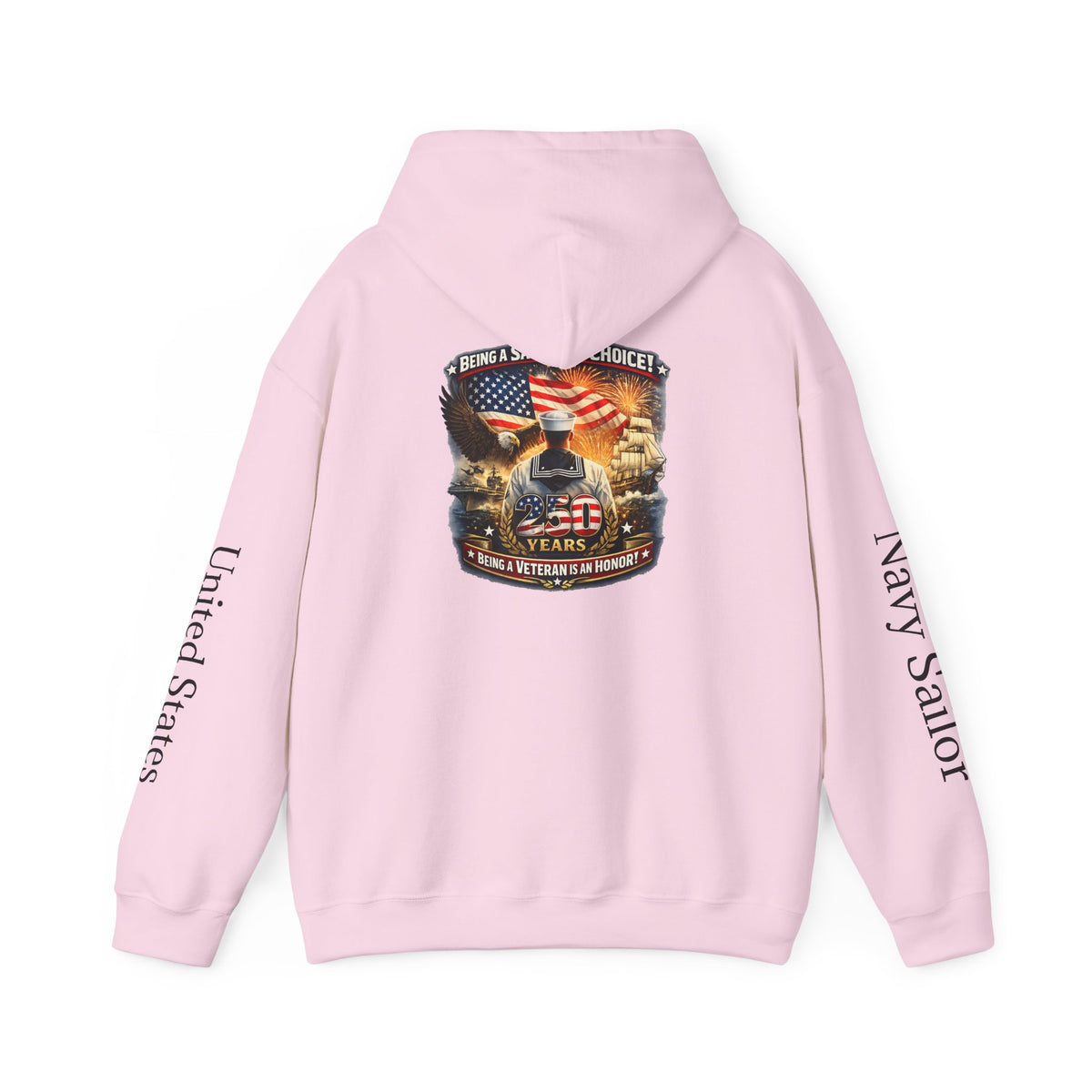 Navy Sailor American Flag Skull Hoodie | Veteran Tribute Hoodie