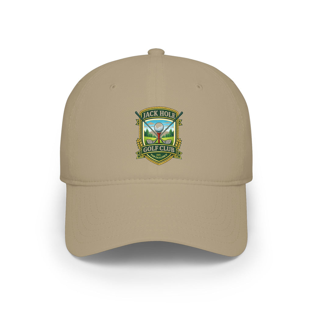 Jack Hole Golf Club crest Baseball Cap | embroidered golf logo