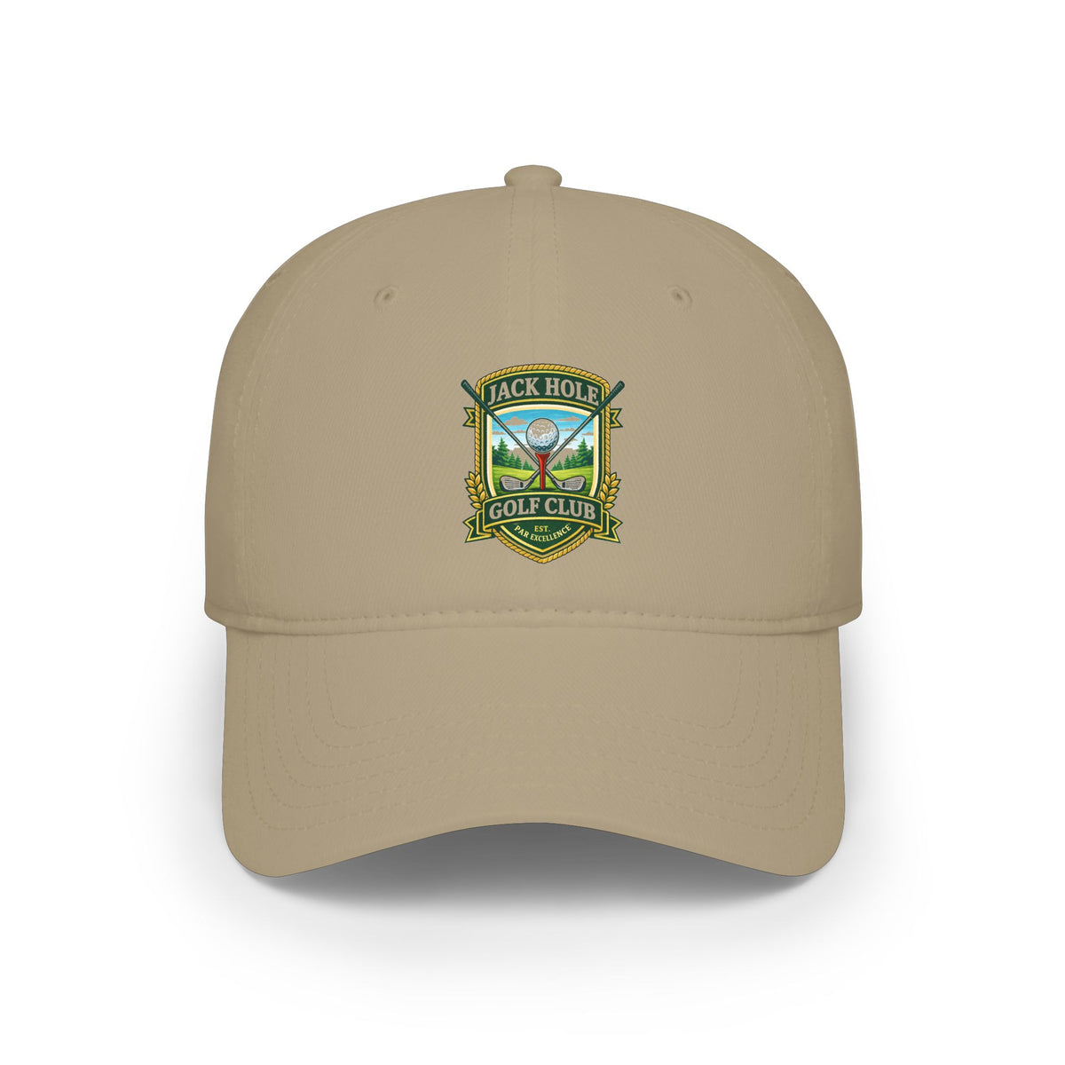 Jack Hole Golf Club crest Baseball Cap | embroidered golf logo