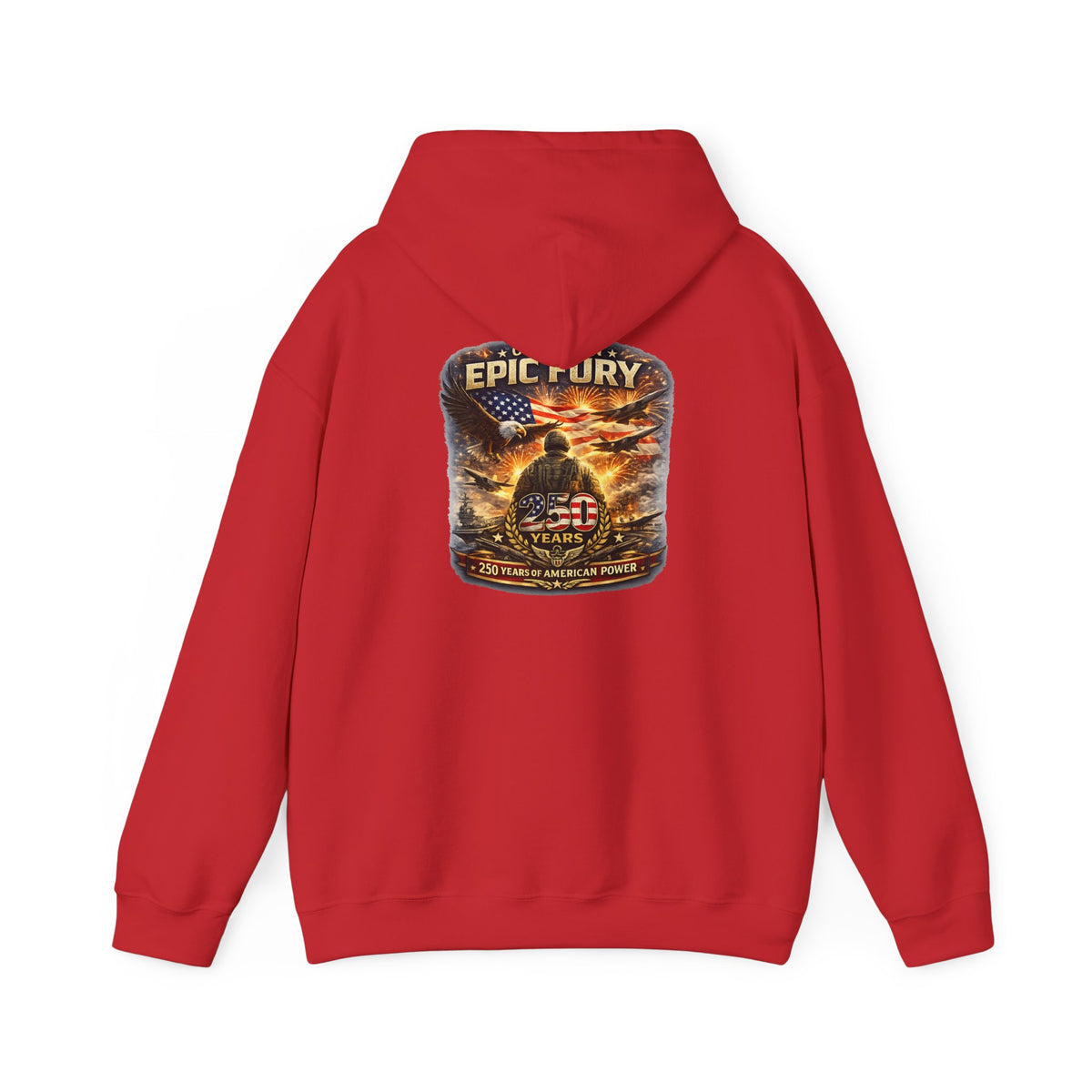 Epic Fury Soldier Helmet Hoodie | Military Memorial, American Flag