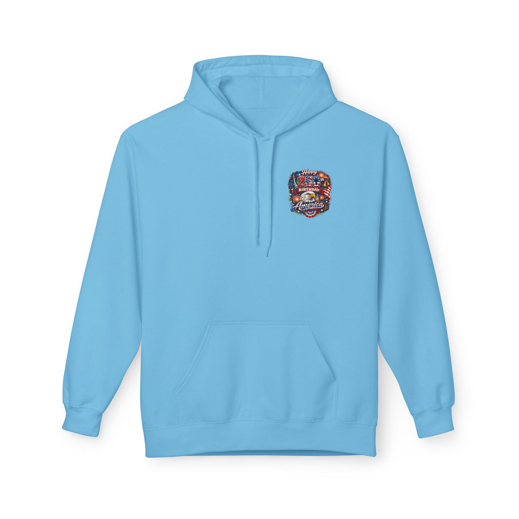 Land of the Free Because of the Brave Hoodie | American Flag Soldiers