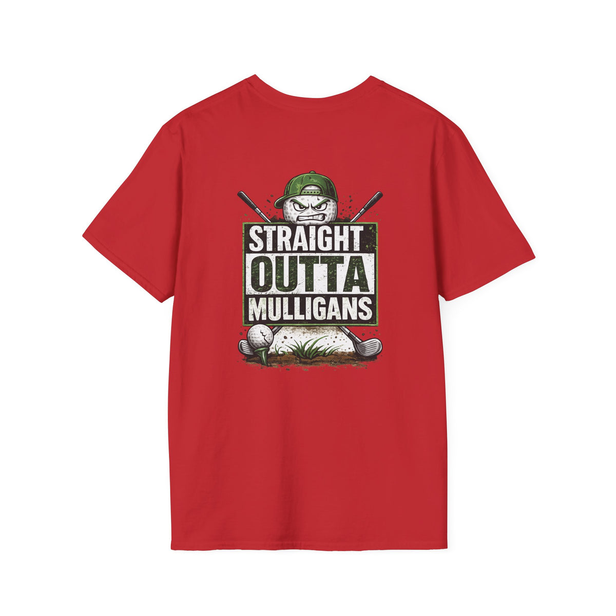 Straight Outta Mulligans T-Shirt | Golf Mulligan Funny Golfing Tee