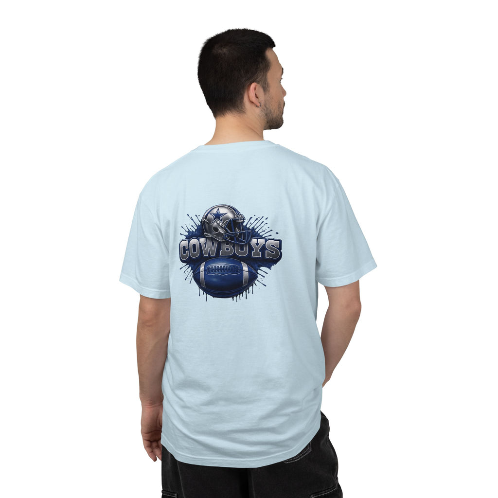 Dallas Cowboys Football T-Shirt — Team Helmet & Ball Logo Tee