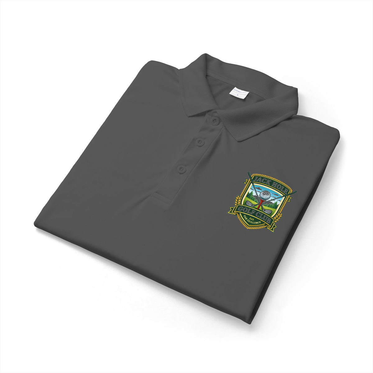 Shoreline Crest Logo Polo | Embroidered Golf Club Crest