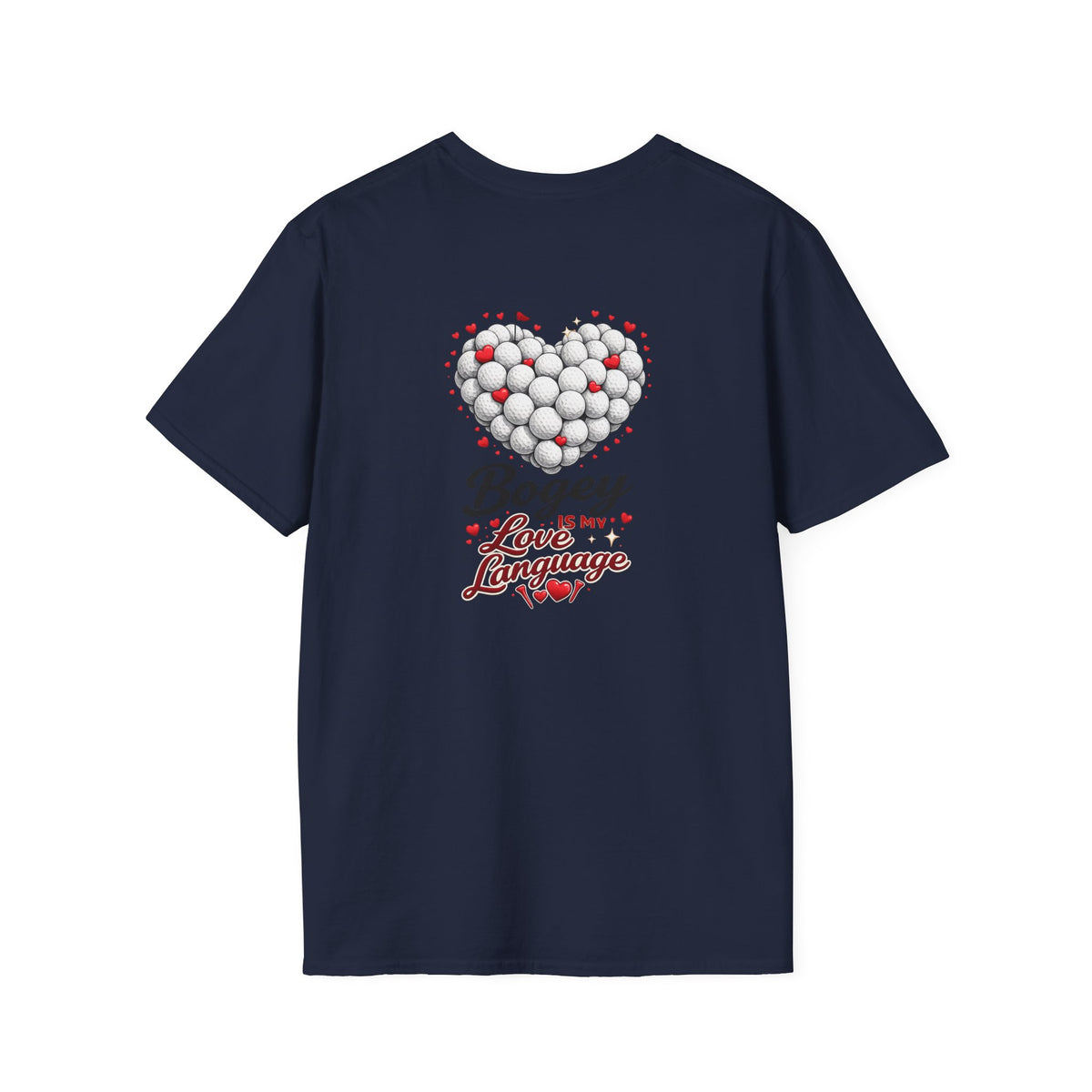 Bogey Is My Love Language T-Shirt | Golf Ball Heart, Golf Humor