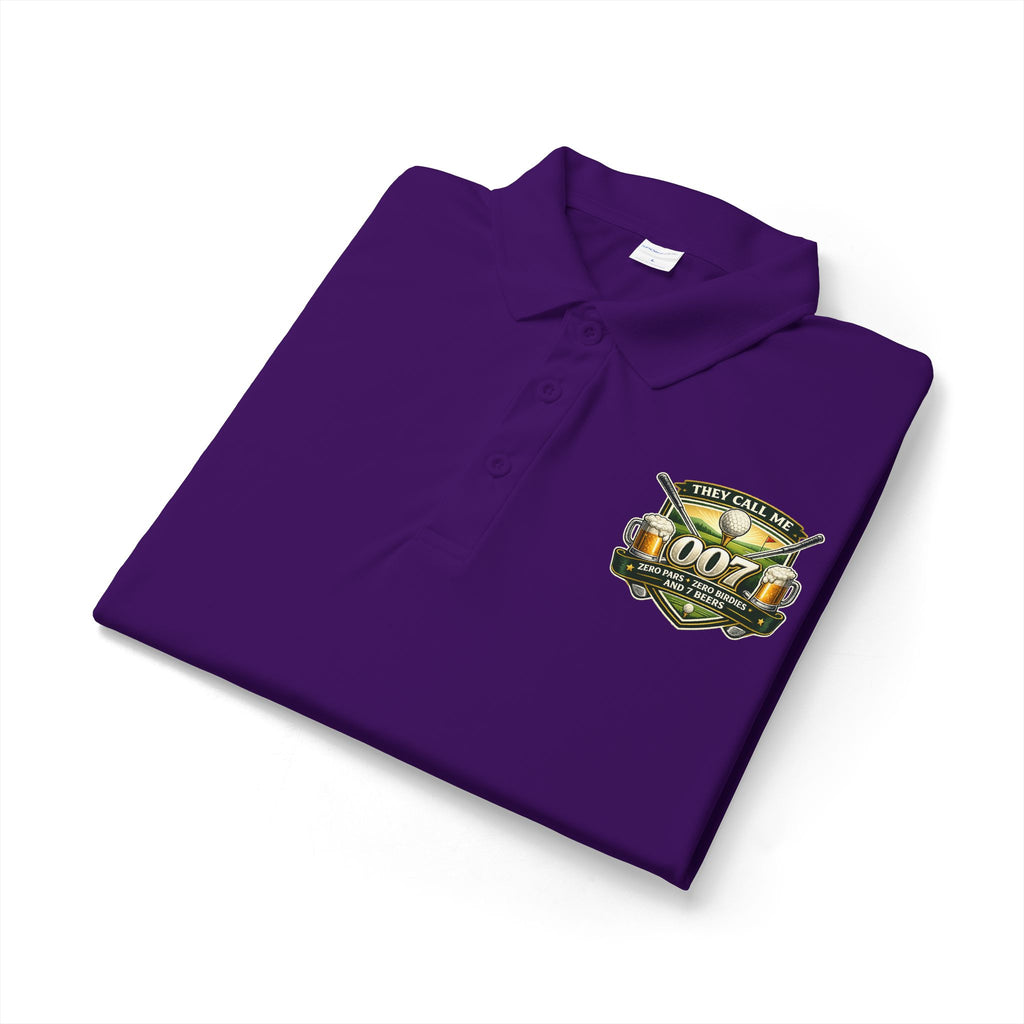 007 Racing Shield Polo — Lightweight Logo Golf & Team Polo