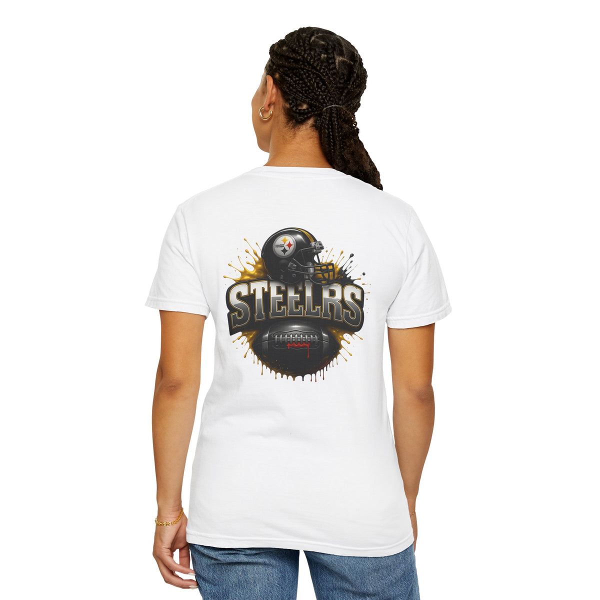 Steelers Graphic T-Shirt — Retro Helmet & Splash Logo
