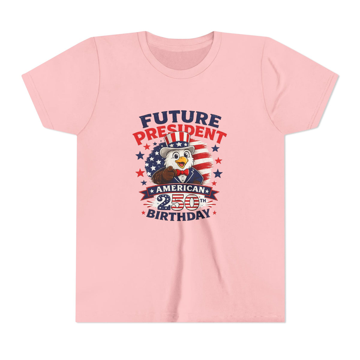 Future President Eagle Youth Tee | American 250th Birthday Patriotic Shirt
