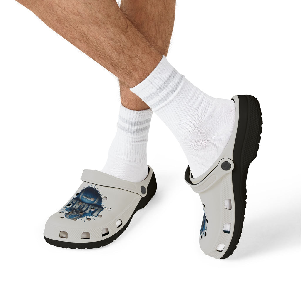 Lions Graphic EVA Foam Clogs — Lightweight Casual Slip-On Shoes