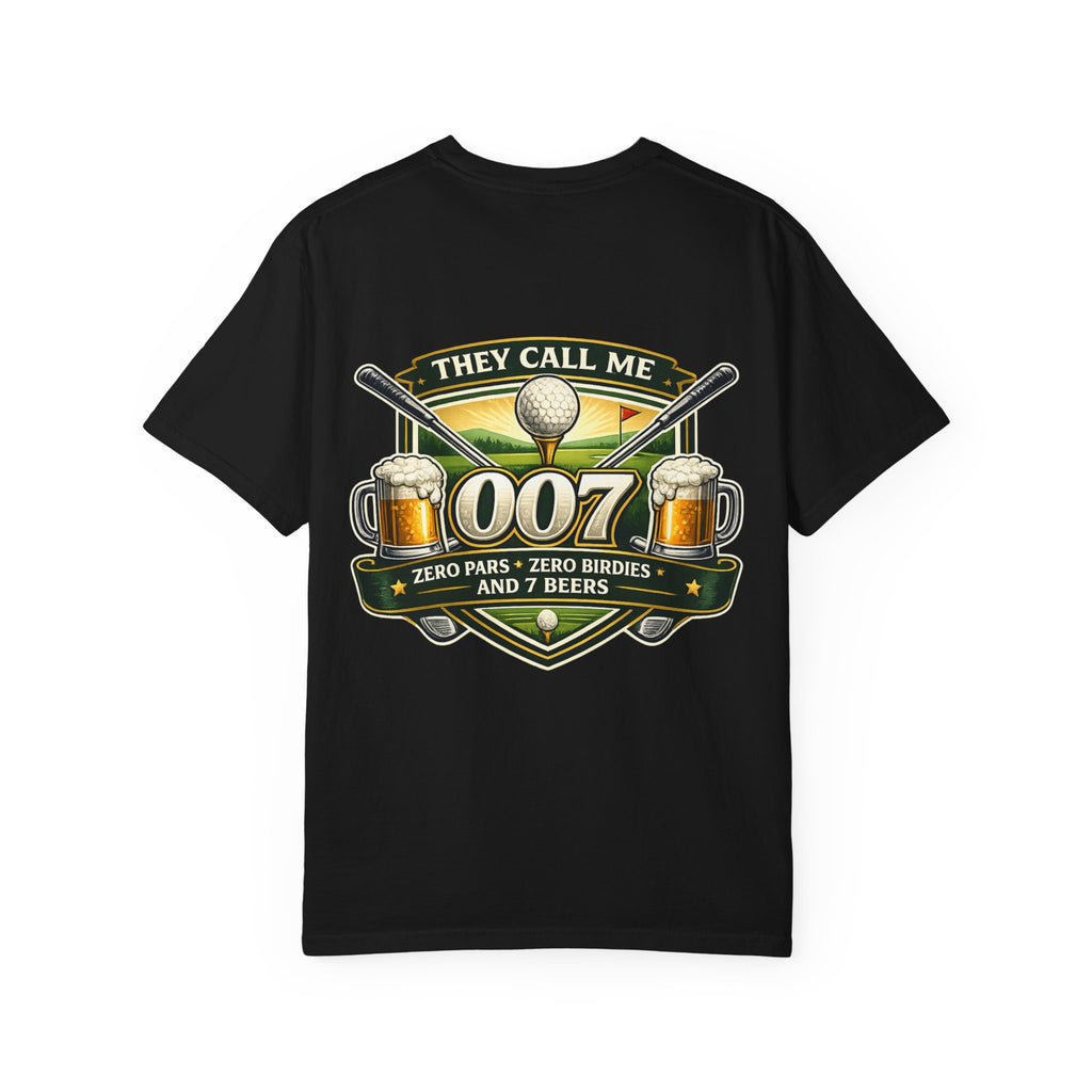 Golf They Call Me 007 T-Shirt — Funny Golfing Shirt with Beer Graphic
