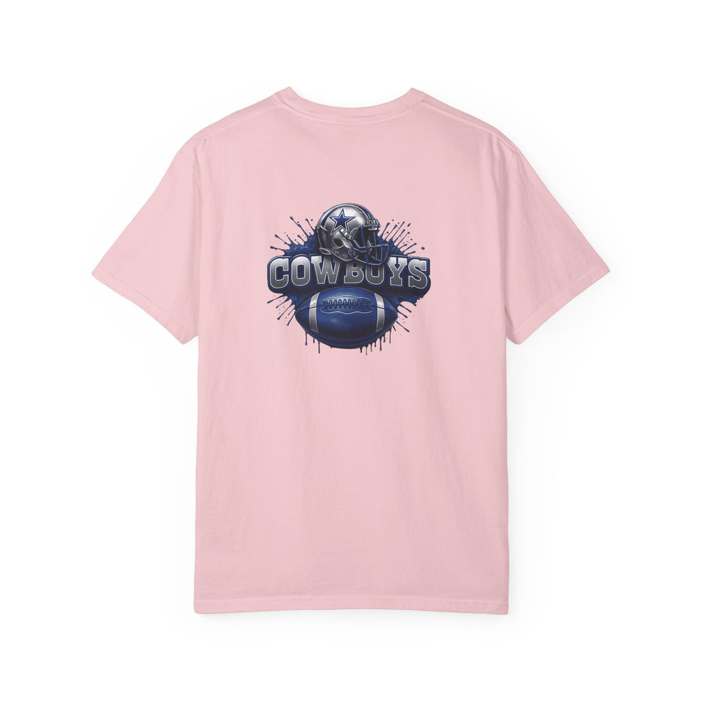 Dallas Cowboys Football T-Shirt — Team Helmet & Ball Logo Tee