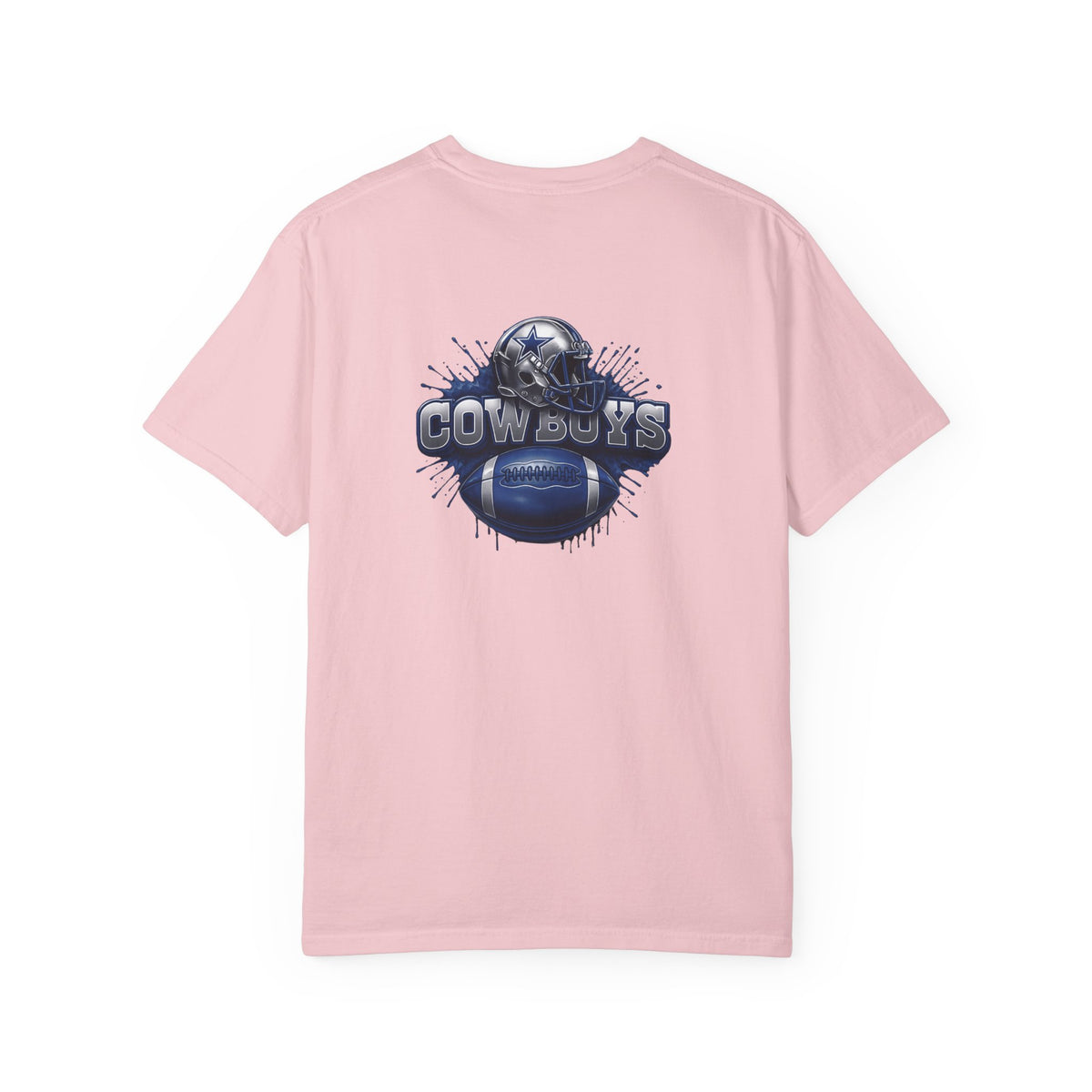 Dallas Cowboys Football T-Shirt — Team Helmet & Ball Logo Tee
