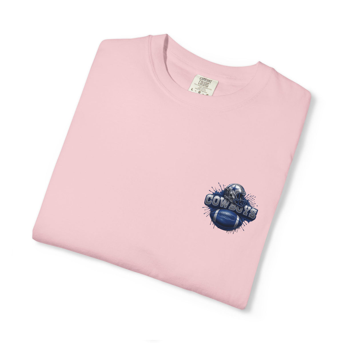 Dallas Cowboys Football T-Shirt — Team Helmet & Ball Logo Tee