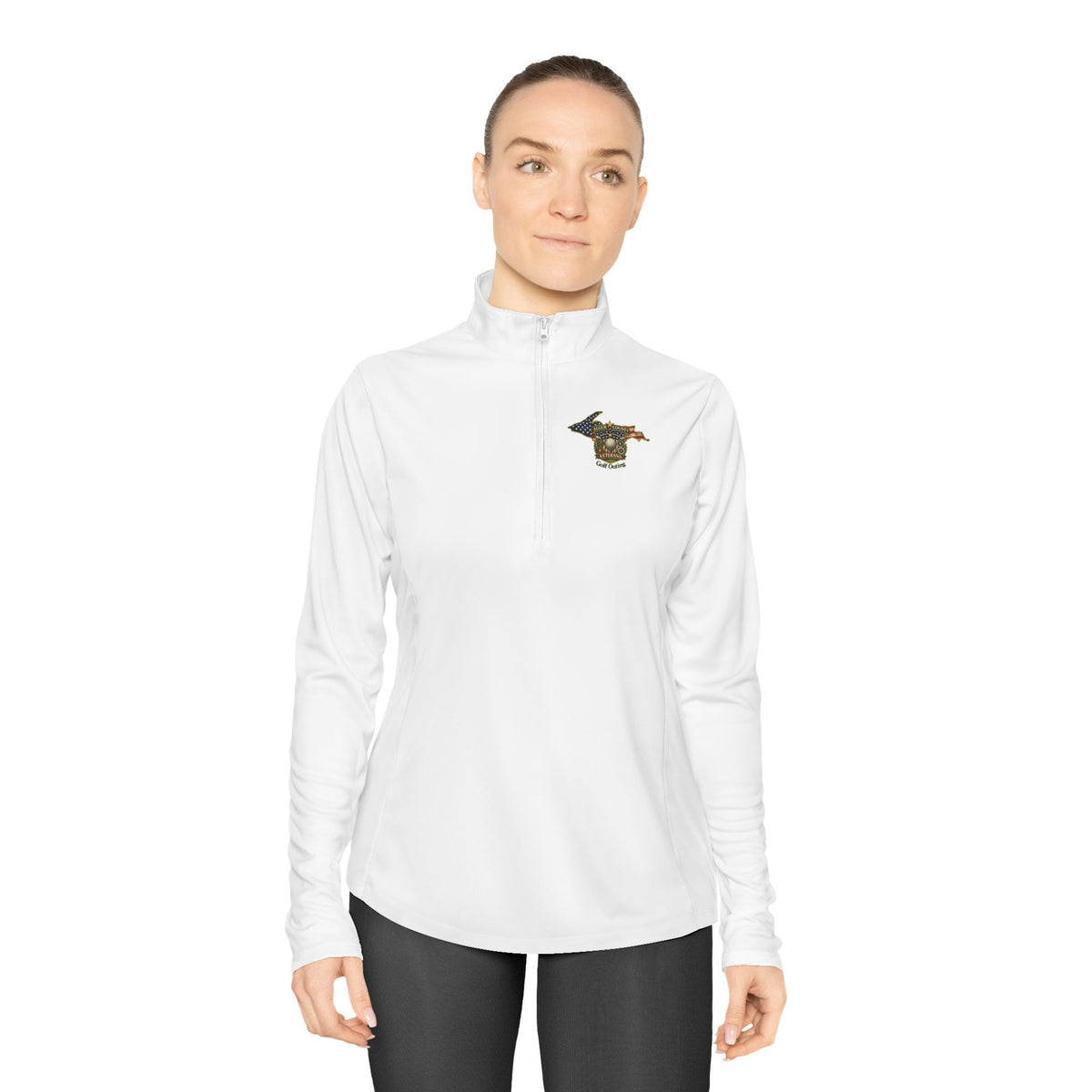 Lady's Alger Country Golf Outing Quarter-Zip Pullover | State Outline, Pet Lover