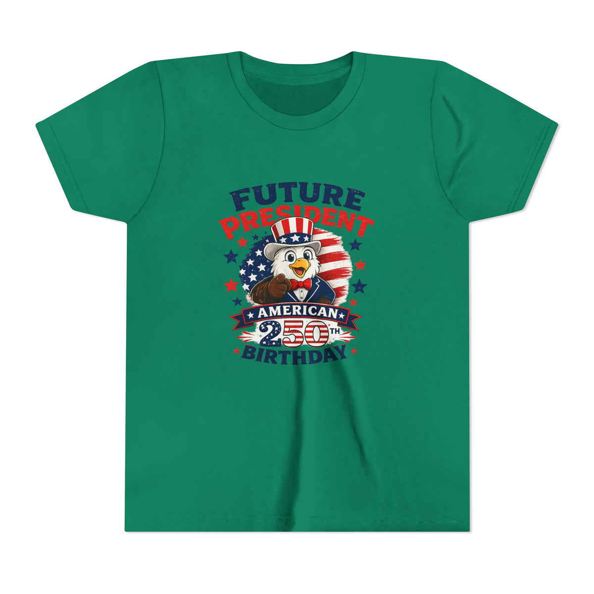 Future President Eagle Youth Tee | American 250th Birthday Patriotic Shirt