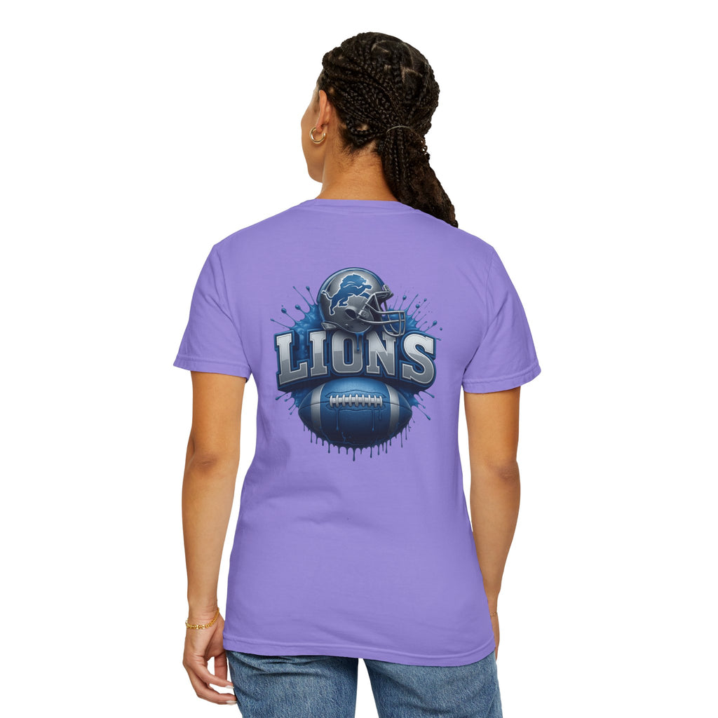 Football Graphic T-Shirt — Helmet & Ball Back Print