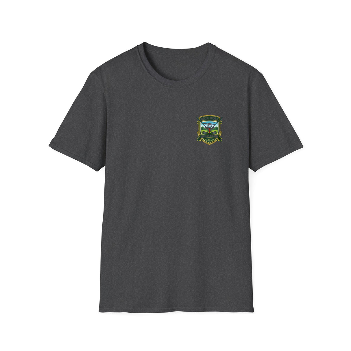 19th Hole Training Team T-Shirt | Golf Logo, Beer Cheers, Golf Ball & Clubs