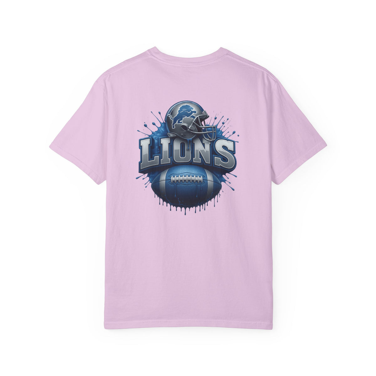 Football Graphic T-Shirt — Helmet & Ball Back Print