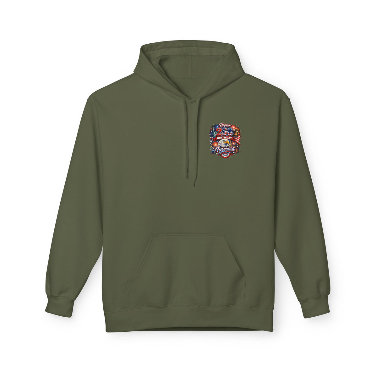 Land of the Free Because of the Brave Hoodie | American Flag Soldiers