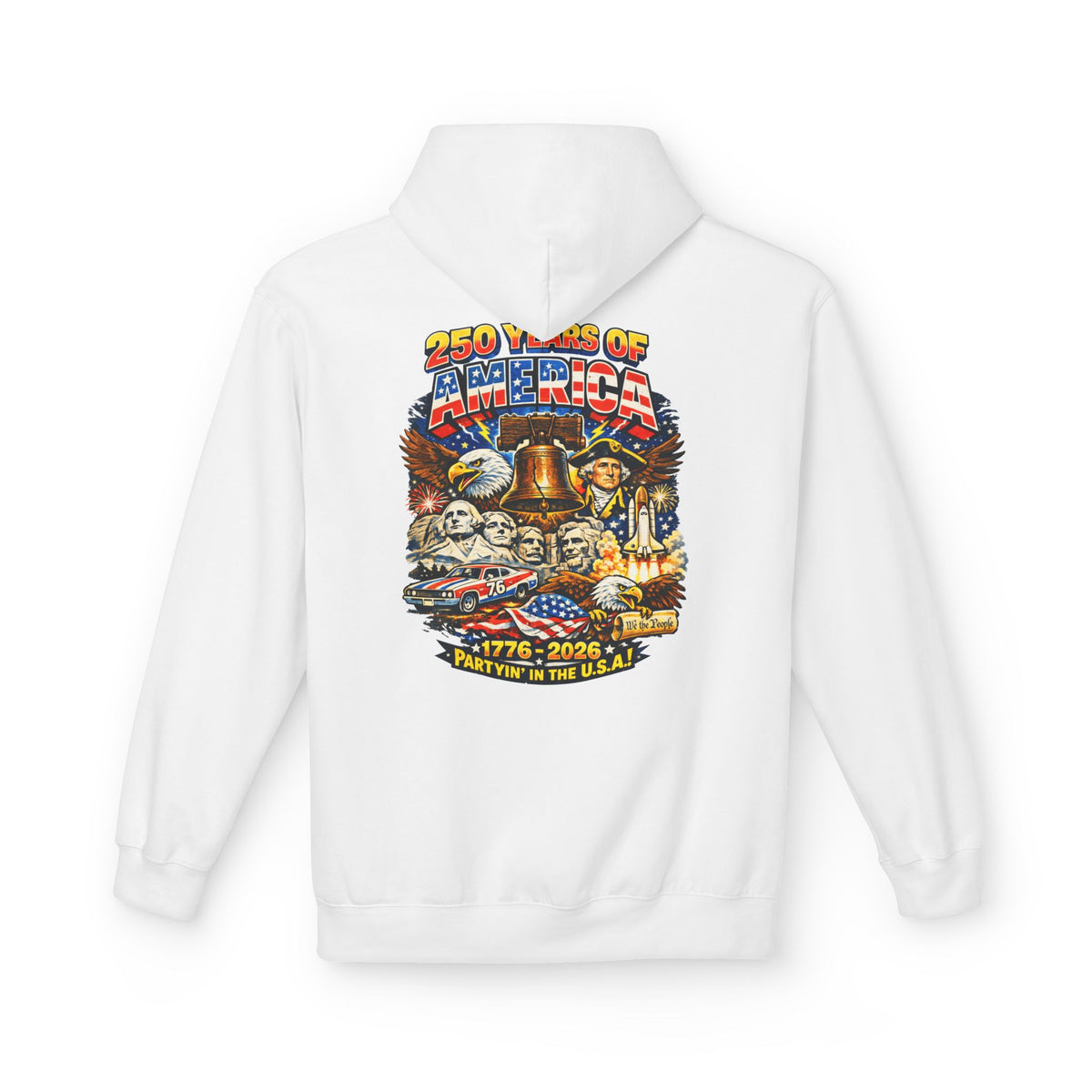 250 Years of America Hoodie | 1776-2026 Patriotic Liberty Bell Graphic